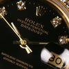 Rolex-Lady-DateJust-69138-18K-Yellow-Gold-Black-Diamond-Dial-Second-Hand-Watch-Collectors-5