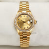 Rolex Lady DateJust 69138 18K Yellow Gold Champagne Diamond Dial & Bezel Second Hand Watch Collectors 1