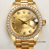 Rolex Lady DateJust 69138 18K Yellow Gold Champagne Diamond Dial & Bezel Second Hand Watch Collectors 2