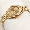 Rolex Lady DateJust 69138 18K Yellow Gold Champagne Diamond Dial & Bezel Second Hand Watch Collectors 3