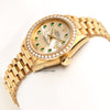 Rolex Lady DateJust 69138 18K Yellow Gold Diamond Bezel MOP Emerald Dial Second Hand Watch Collectors 3