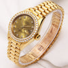 Rolex Lady DateJust 69138 Diamond Champagne Dial Bezel 18K Yellow Gold Second Hand Watch Collectors (3)