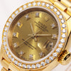 Rolex Lady DateJust 69138 Diamond Champagne Dial Bezel 18K Yellow Gold Second Hand Watch Collectors (4)