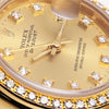 Rolex Lady DateJust 69138 Diamond Dial Bezel 18K Yellow Gold Second Hand Watch Collectors (5)