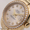 Rolex-Lady-DateJust-69138-Silver-Diamond-Dial-Bezel-18K-Yellow-Gold-Second-Hand-Watch-Collectors-4