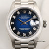 Rolex-Lady-DateJust-69166-Platinum-Blue-Degrading-Diamond-Dial-Second-Hand-Watch-Collectors-2
