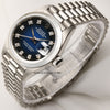 Rolex-Lady-DateJust-69166-Platinum-Blue-Degrading-Diamond-Dial-Second-Hand-Watch-Collectors-3