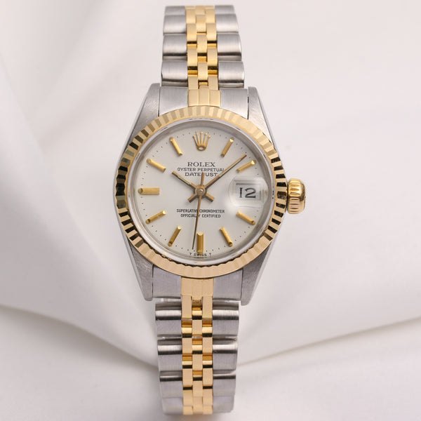Rolex Lady DateJust 69173 Steel & Gold L67 Second Hand Watch Collectors 1