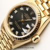 Rolex Lady DateJust 69178 18K Yellow Gold Black Diamond Dial Second Hand Watch Collectors 4