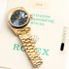 Rolex Lady DateJust 69178 18K Yellow Gold Blue Dial Second Hand Watch Collectors 4