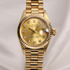 Rolex Lady DateJust 69178 18K Yellow Gold Champagne Diamond Dial Second Hand Watch Collectors 1