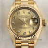 Rolex Lady DateJust 69178 18K Yellow Gold Champagne Diamond Dial Second Hand Watch Collectors 2