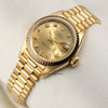 Rolex Lady DateJust 69178 18K Yellow Gold Champagne Diamond Dial Second Hand Watch Collectors 3