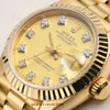 Rolex Lady DateJust 69178 18K Yellow Gold Champagne Diamond Dial Second Hand Watch Collectors 4