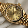 Rolex Lady DateJust 69178 18K Yellow Gold Champagne Diamond Dial Second Hand Watch Collectors 5