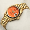 Rolex Lady DateJust 69178 18K Yellow Gold Coral Dial Second Hand Watch Collectors 3
