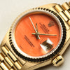 Rolex Lady DateJust 69178 18K Yellow Gold Coral Dial Second Hand Watch Collectors 4
