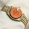 Rolex Lady DateJust 69178 18K Yellow Gold Coral Dial Second Hand Watch Collectors 5