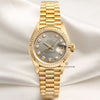 Rolex Lady DateJust 69178 18K Yellow Gold Grey Diamond Dial Second Hand Watch Collectors 1