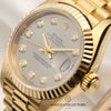 Rolex Lady DateJust 69178 18K Yellow Gold Grey Diamond Dial Second Hand Watch Collectors 4
