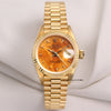 Rolex-Lady-DateJust-69178-18K-Yellow-Gold-Wood-Dial-Second-Hand-Watch-Collectors-1