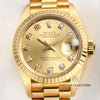 Rolex Lady DateJust 69178 Champagne Diamond Dial 18K Yellow Gold Second Hand Watch Collectors 2