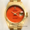 Rolex Lady DateJust 69178 Coral Dial 18K Yellow Gold Second Hand Watch Collectors 2