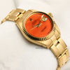 Rolex Lady DateJust 69178 Coral Dial 18K Yellow Gold Second Hand Watch Collectors 4