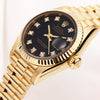 Rolex Lady DateJust 69178 Diamond Black Dial 18K Yellow Gold Second Hand Watch Collectors (9)