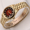 Rolex-Lady-DateJust-69178-Red-Degrading-Diamond-Dial-18K-Yellow-Second-Hand-Watch-Collectors-3