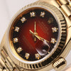 Rolex-Lady-DateJust-69178-Red-Degrading-Diamond-Dial-18K-Yellow-Second-Hand-Watch-Collectors-4