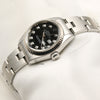 Rolex Lady DateJust 79174 Stainless Steel 18K White Gold Bezel Black Diamond Dial Second Hand Watch Collectors 3