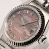 Rolex Lady DateJust 79174 Stainless Steel Black Mother of Pearl Second Hand Watch Collectors 4