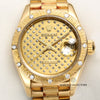 Rolex Lady DateJust Bark Diamond 18K Yellow Gold Second Hand Watch Collectors 2