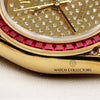 Rolex Lady DateJust Diamond Bracelet Ruby Bezel Second Hand Watch Collectors 6