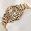 Rolex Lady DateJust Diamond & Ruby 18K Yellow Gold Second Hand Watch Collectors 3