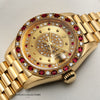 Rolex Lady DateJust Diamond & Ruby Champagne 18K Yellow Gold Second Hand Watch Collectors 4