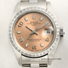 Rolex Lady DateJust Engine Turned Bezel Stainless Steel Second Hand Watch Collectors 2