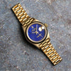 Rolex Lady DateJust Lapis Lazuli Dial 18K Yellow Gold Second Hand Watch Collectors 3