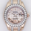 Rolex Lady DateJust Pearlmaster 18K Rose & White Gold MOP Diamond Second Hand Watch Collectors 2
