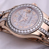 Rolex Lady DateJust Pearlmaster 18K Rose & White Gold MOP Diamond Second Hand Watch Collectors 5