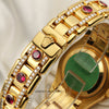 Rolex Lady DateJust Pearlmaster 18K Yellow Gold Rubellite Diamond Dial and Bezel, Ruby & Diamond Bracelet Second Hand Watch Collectors 11