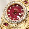 Rolex Lady DateJust Pearlmaster 18K Yellow Gold Rubellite Diamond Dial and Bezel, Ruby & Diamond Bracelet Second Hand Watch Collectors 4