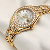 Rolex Lady DateJust Pearlmaster 69298 18K Yellow Gold MOP Diamond Dial Bezel Bracelet Second Hand Watch Collectors 3