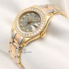 Rolex Lady DateJust Pearlmaster 69298 Fossil Dinosaur Egg Diamond Dial 18K Tridor Second Hand Watch Collectors 3