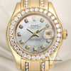 Rolex Lady DateJust Pearlmaster 80298 18K Yellow Gold MOP Diamond Second Hand Watch Collectors 2