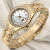 Rolex Lady DateJust Pearlmaster 80298 18K Yellow Gold MOP Diamond Second Hand Watch Collectors 3