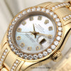 Rolex Lady DateJust Pearlmaster 80298 18K Yellow Gold MOP Diamond Second Hand Watch Collectors 4
