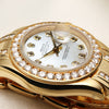 Rolex Lady DateJust Pearlmaster 80298 18K Yellow Gold MOP Diamond Second Hand Watch Collectors 5