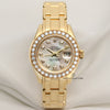 Rolex Lady DateJust Pearlmaster 80298 MOP Diamond Dial 18K Yellow Gold Second Hand Watch Collectors 1